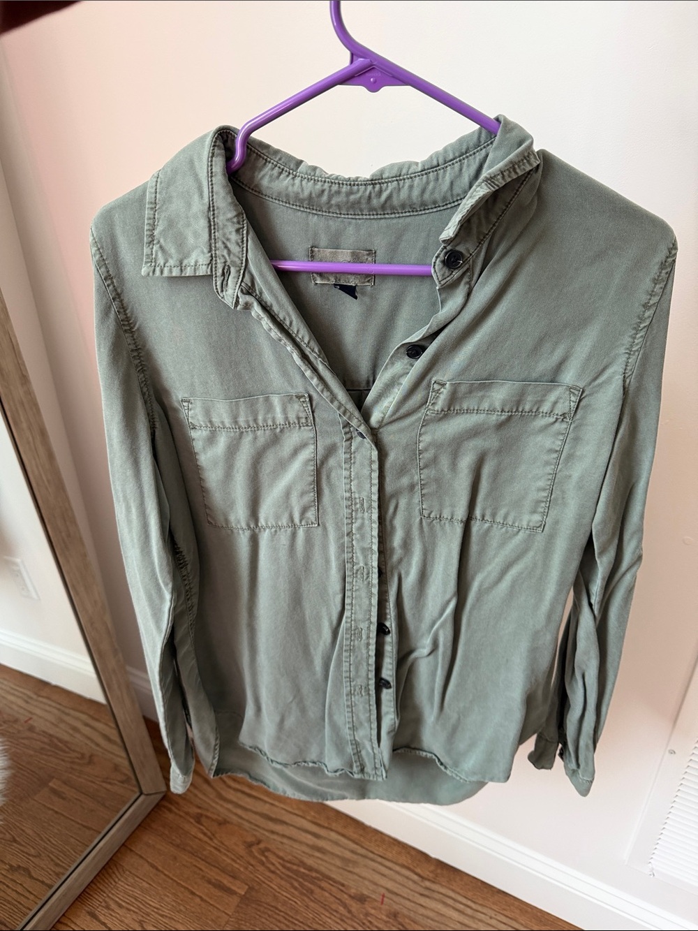 Universal Thread Olive Green Button-Down Utility Shirt